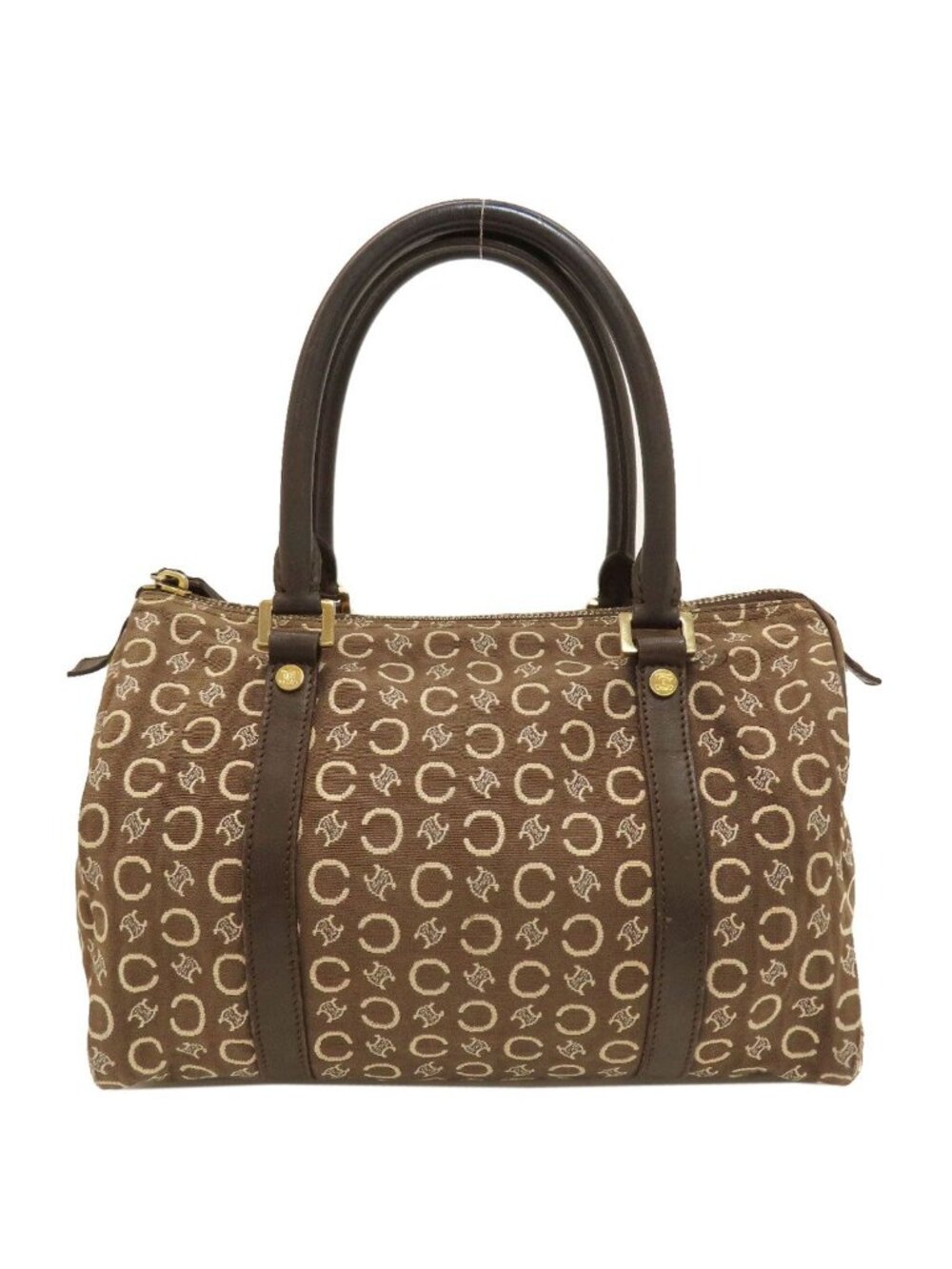 Celine C Macadam Handbag Canvas